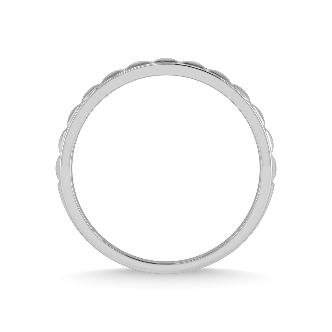 Banda de M√°quina para Hombre con Diamantes en Oro Blanco de 14k de 1/2 qt. total