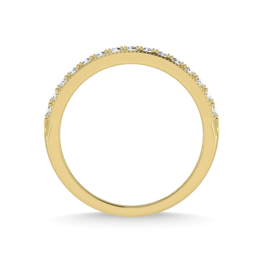 Diamante de oro amarillo de 14 quilates de 1/2 qt. total Banda para hombre