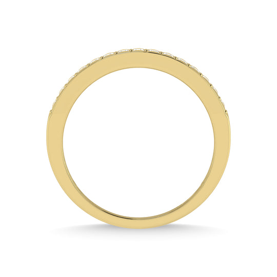 Diamante de oro amarillo de 14 quilates de 1/2 qt. total Banda para hombre