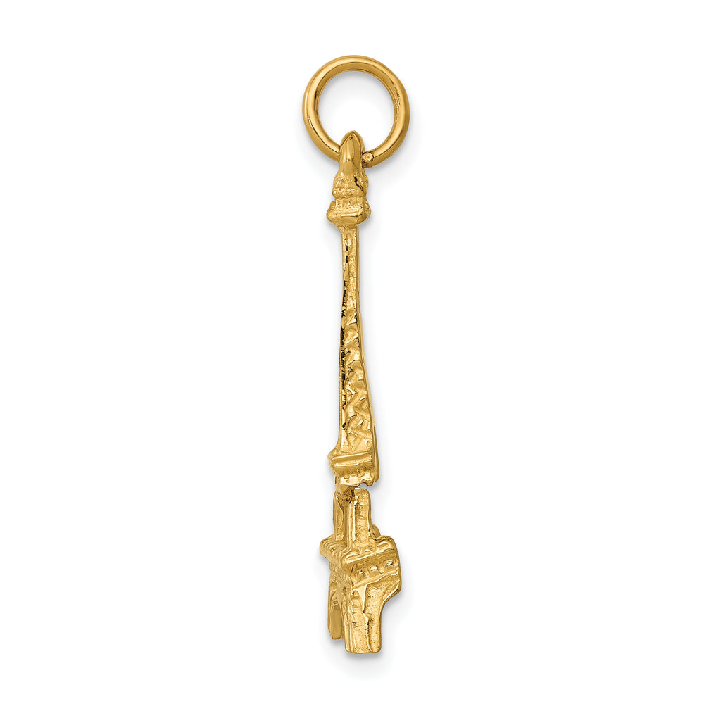 Colgante Torre Eiffel 14K Oro Amarillo