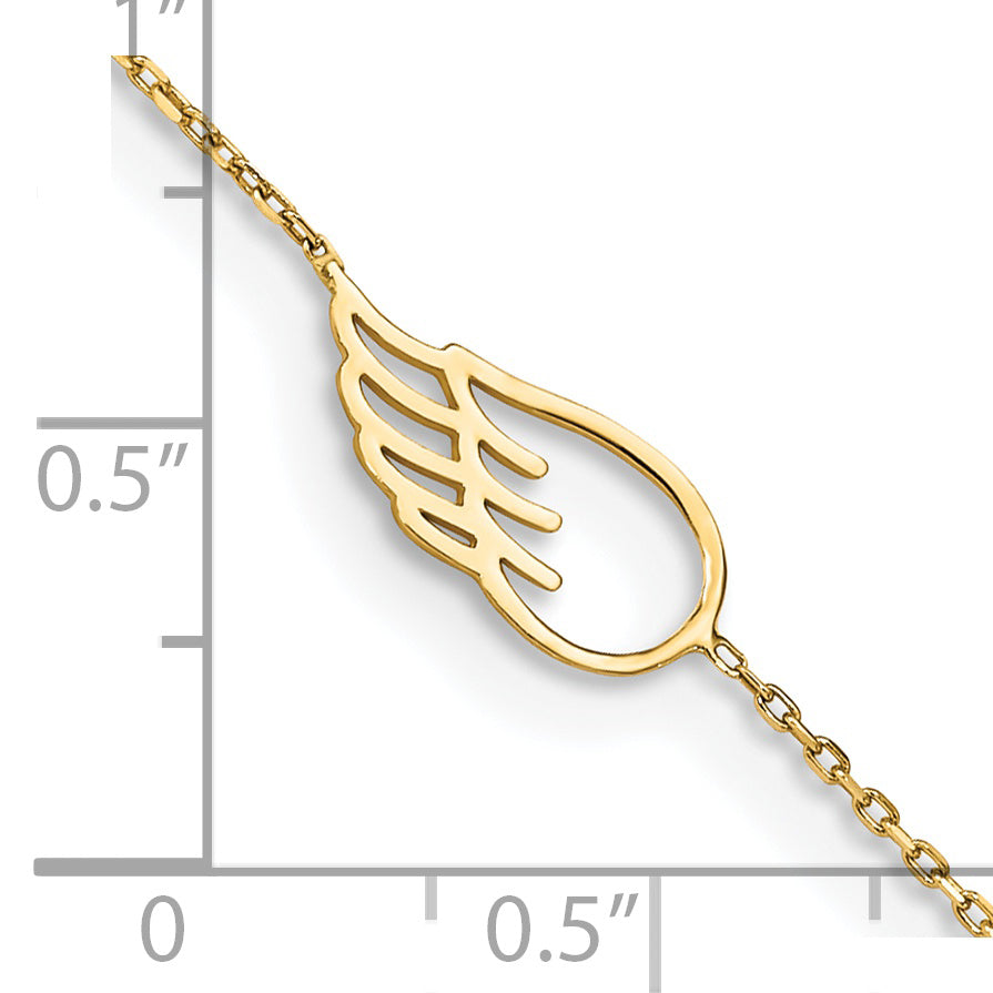 Tobillera de Cuerda Regular de 14K, 9 Pulgadas y 2.25 mm con Cierre de Langosta