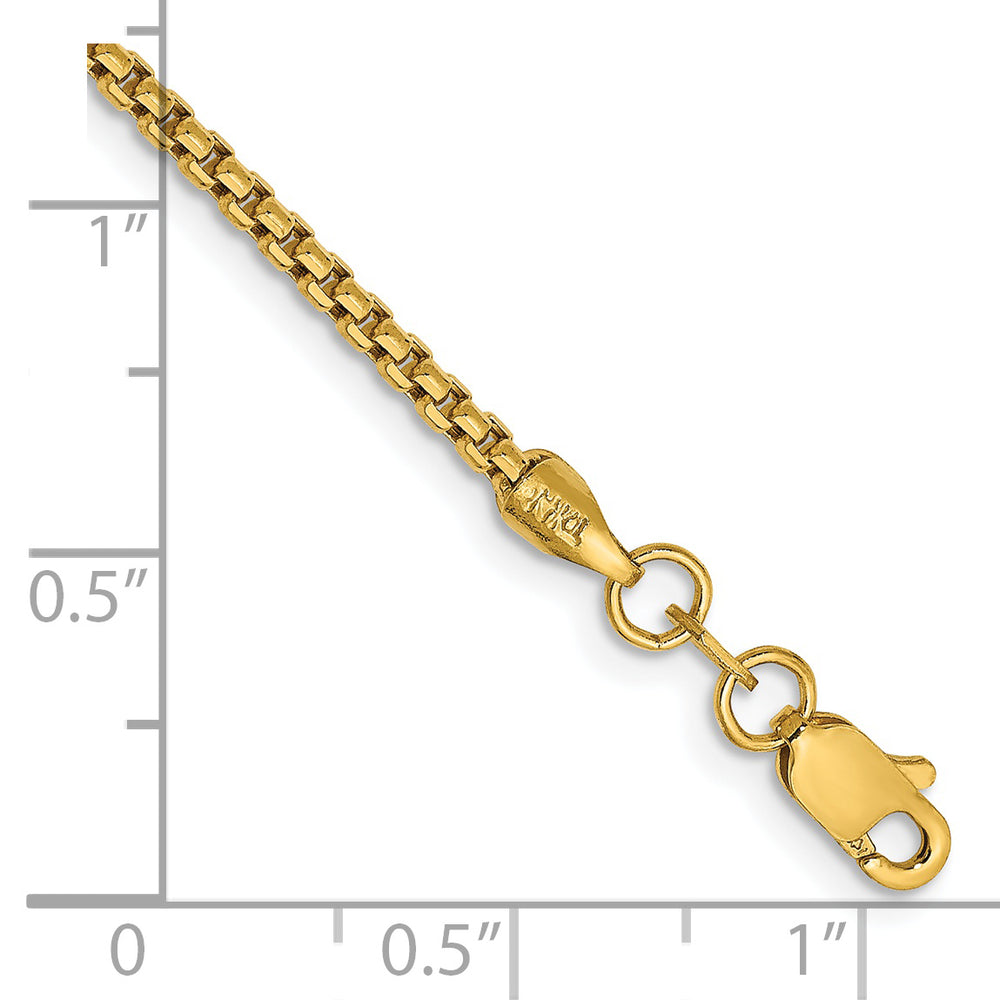 Pulsera de Oro Amarillo de 14k de 8 pulgadas y 1.75mm con Cierre de Langosta