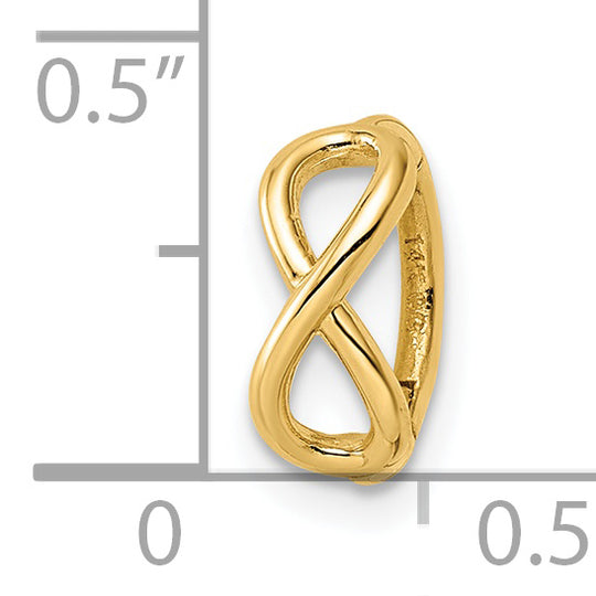 Anillo de Cartílago con Símbolo de Infinito en Oro Amarillo de 14k (16 Gauge)