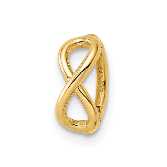 Anillo de Cartílago con Símbolo de Infinito en Oro Amarillo de 14k (16 Gauge)