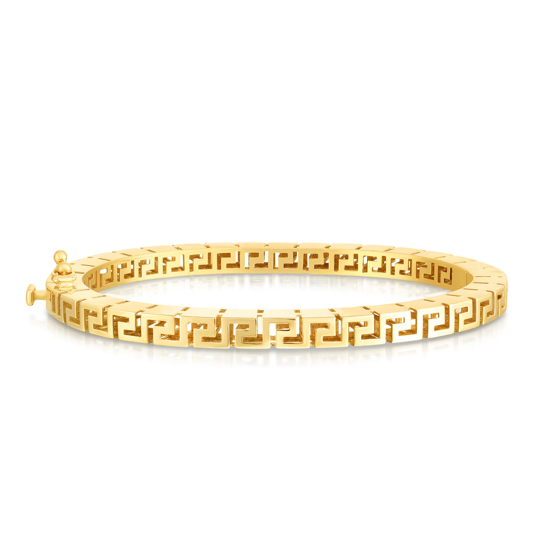 Brazalete con Llave Griega en Oro de 14K