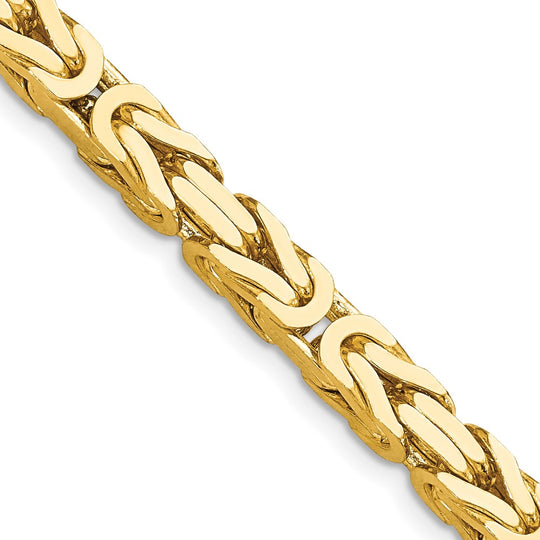 Cadena Bizantina de 5.25 mm en Oro Amarillo de 14k