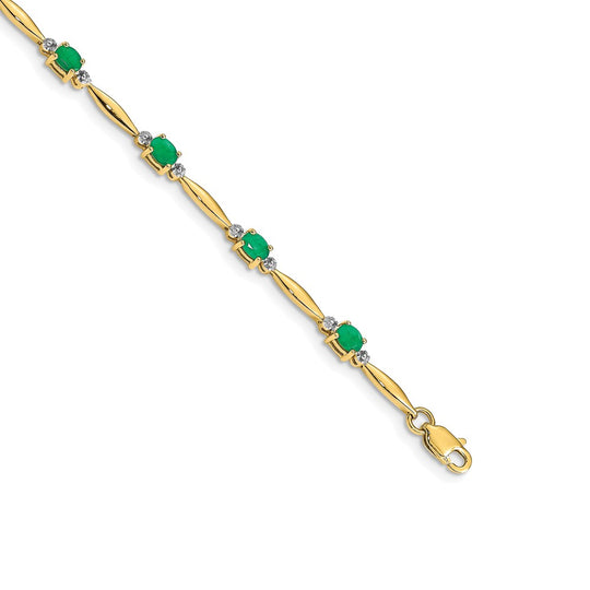 Pulsera Tennis con Diamantes de Laboratorio 14K VS/SI+ G+