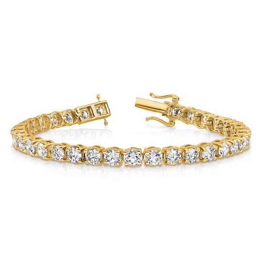 Pulsera Tennis con Diamantes de Laboratorio 14K VS/SI+ G+