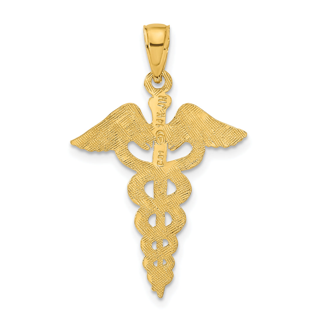 Colgante Caduceo en Oro de 14k