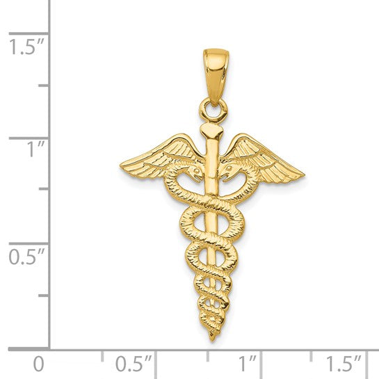 Colgante Caduceo en Oro de 14k