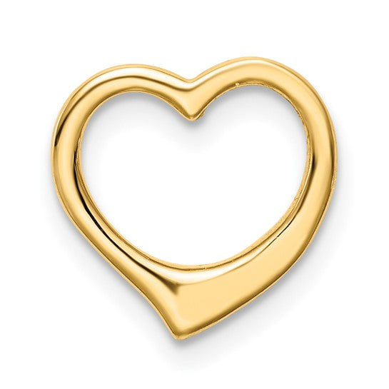 Deslizador de Cadena con Corazón en Oro Amarillo de 14K