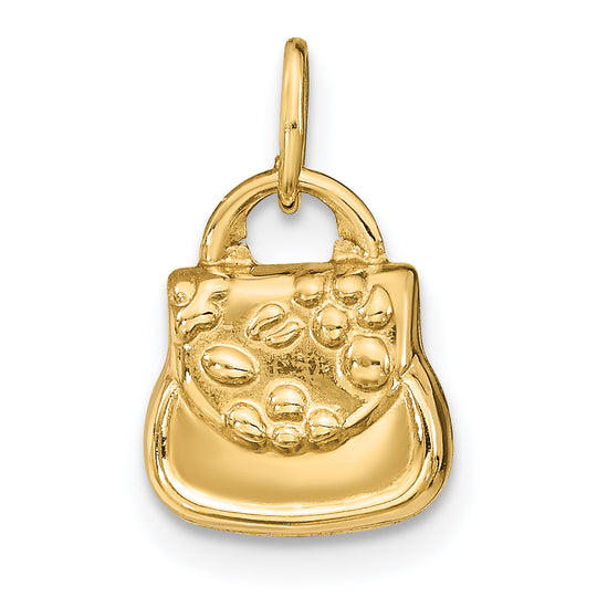 Dije de Bolso 3D en Oro de 14k