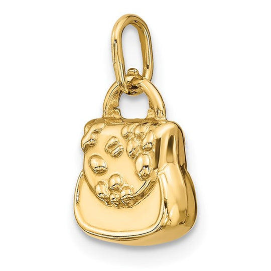 Dije de Bolso 3D en Oro de 14k