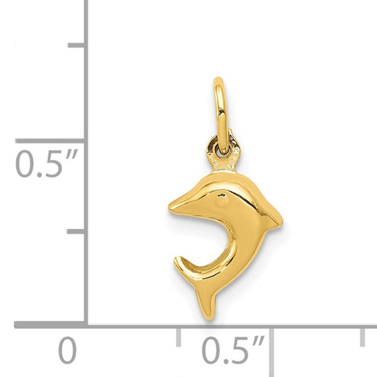 Dije de Delfín en Oro Amarillo de 14K