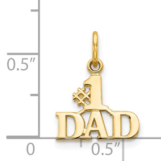 Dije #1 PAPA en Oro de 14k