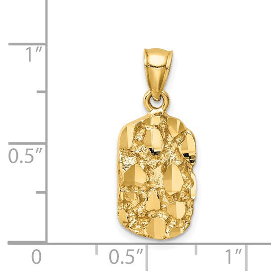 Dije Nugget en Oro Amarillo de 14K