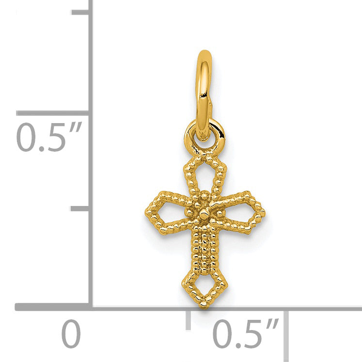 Colgante Crucifijo de Pasión de 14k en Oro Amarillo