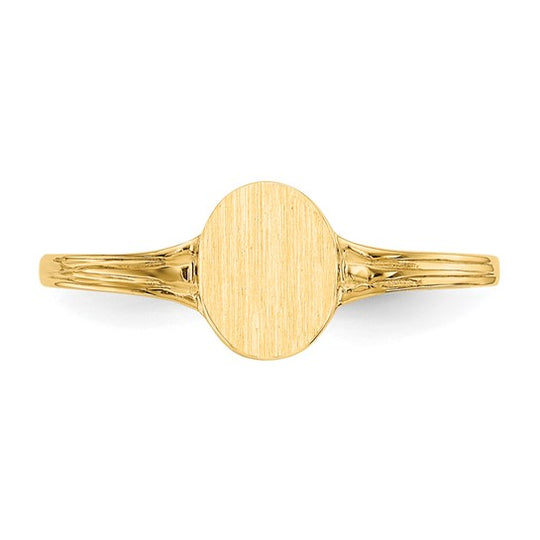 Anillo de Sello en Oro Amarillo de 14k