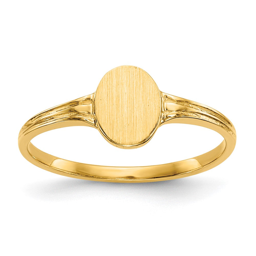 Anillo de Sello en Oro Amarillo de 14k