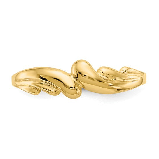 Anillo Swirl Dome Pulido de 14K