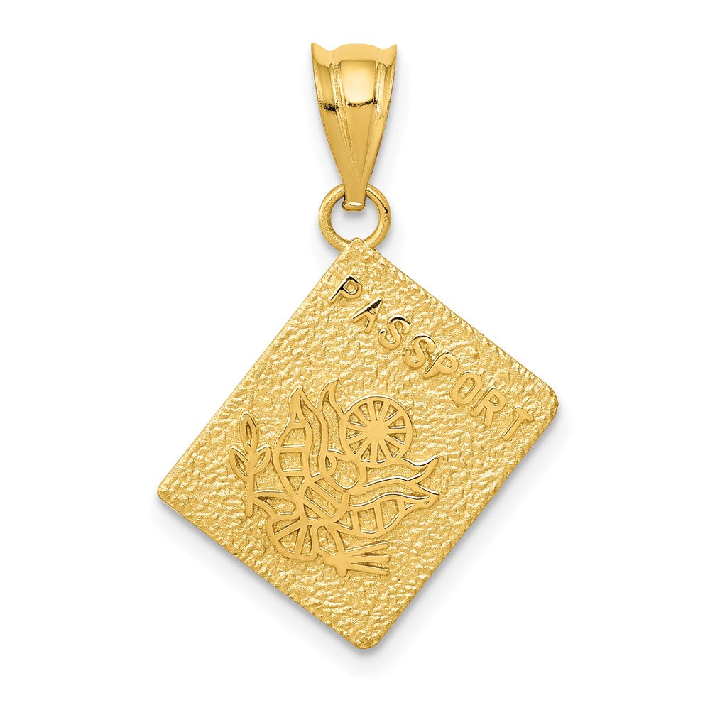 Dije de Pasaporte en Oro Amarillo de 14K