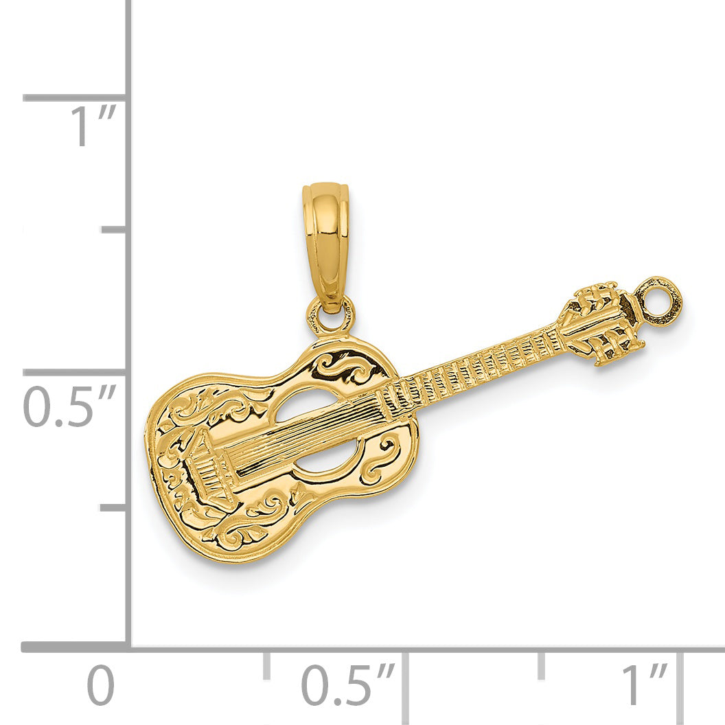 Colgante de Guitarra de 14K