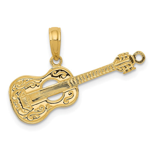 Colgante de Guitarra de 14K