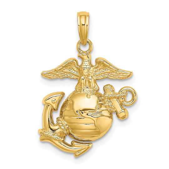 Colgante del Cuerpo de Marines en Oro de 14K