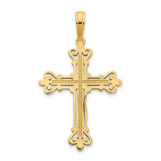 Colgante Cruz Elegante 14K