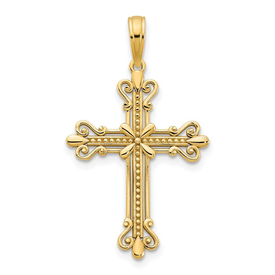 Colgante Cruz Elegante 14K