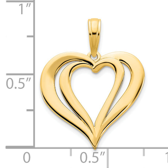 Colgante Corazón Elegante de 14k