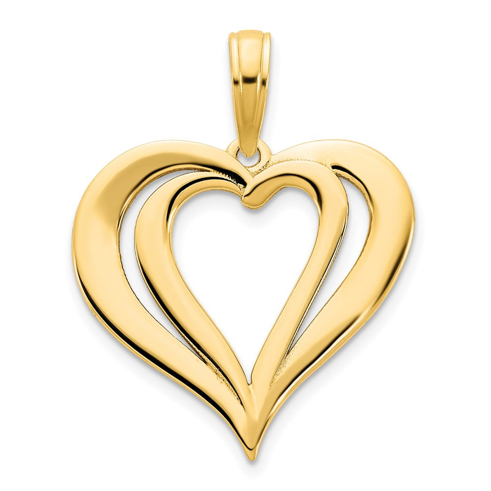 Colgante Corazón Elegante de 14k