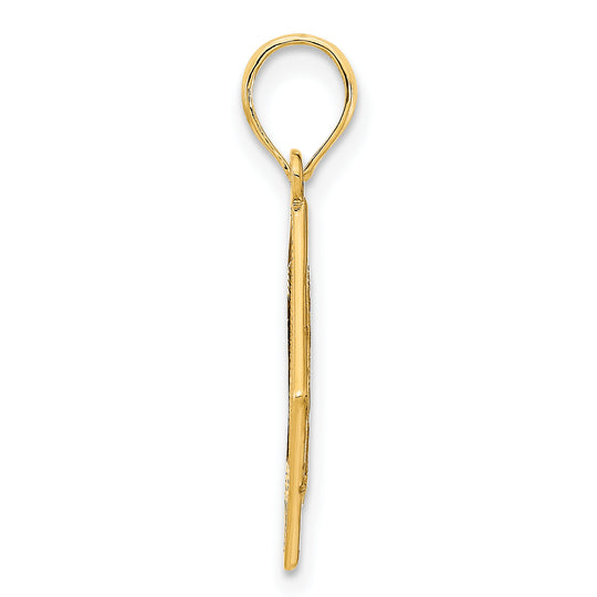 Colgante Elegante con Nudo Celta en Oro Amarillo de 14k