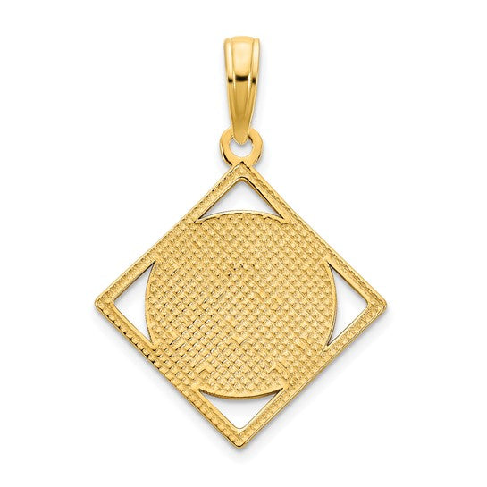 Colgante Elegante con Nudo Celta en Oro Amarillo de 14k