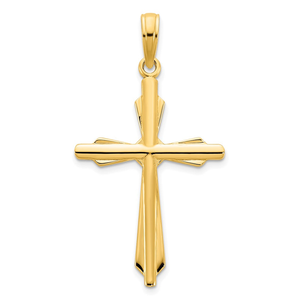 Colgante Cruz Elegante en Oro Amarillo de 14k