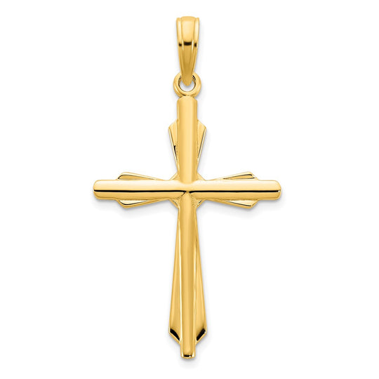 Colgante Cruz Elegante en Oro Amarillo de 14k