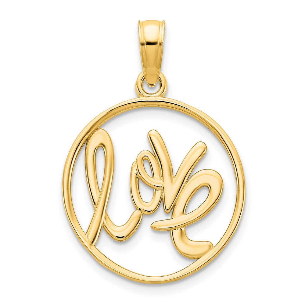 Dije Love en Oro de 14k