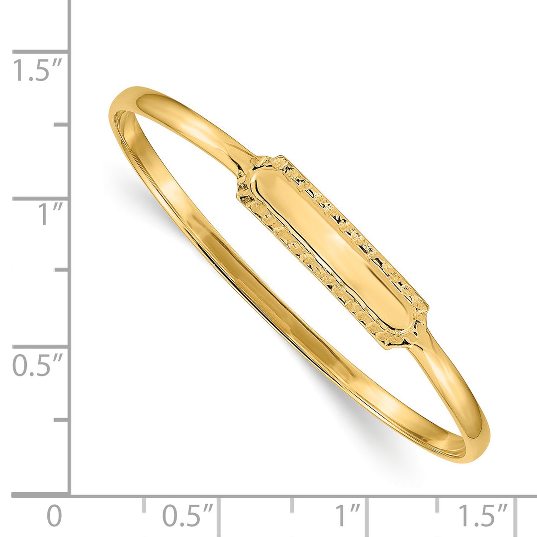 Brazalete con Identificación para Bebé sin cordones en Oro de 14k