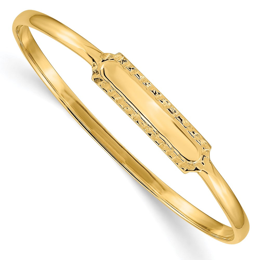 Brazalete con Identificación para Bebé sin cordones en Oro de 14k