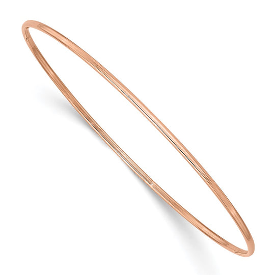 Brazalete Slip-on en Oro Rosa de 14k de 1.5mm Pulido