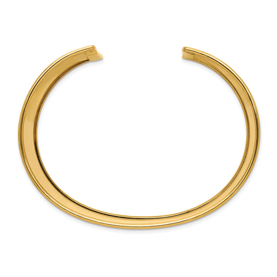 Brazalete Cuff de Oro Amarillo de 14K (47 mm) Pulido