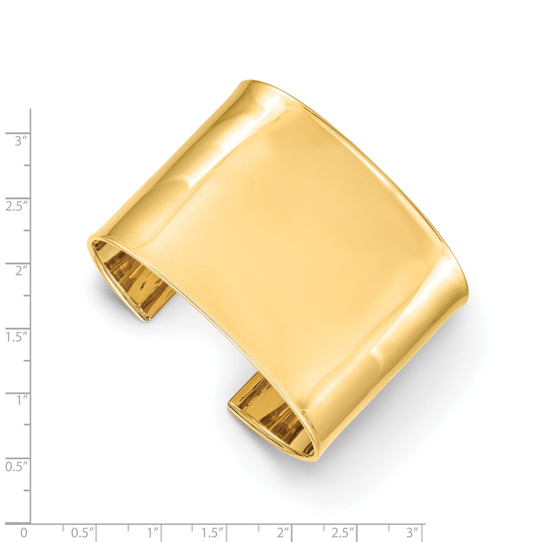 Brazalete Cuff de Oro Amarillo de 14K (47 mm) Pulido