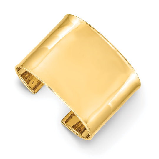 Brazalete Cuff de Oro Amarillo de 14K (47 mm) Pulido