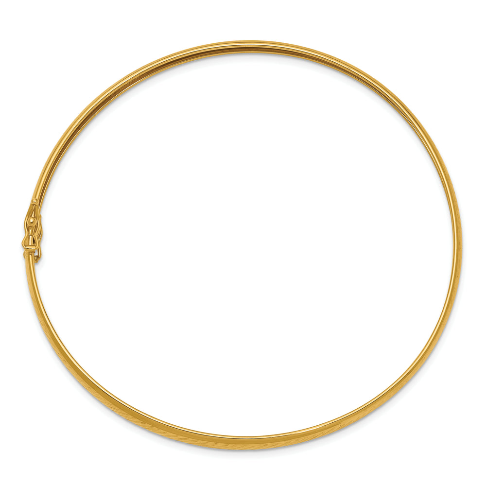 Brazalete Flexible D/C Pulido de Oro Amarillo de 14k