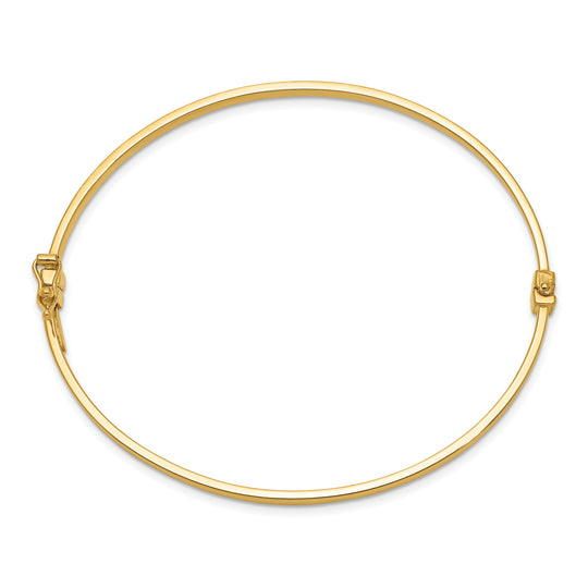 Brazalete Bangle Hingido Pulido 14K