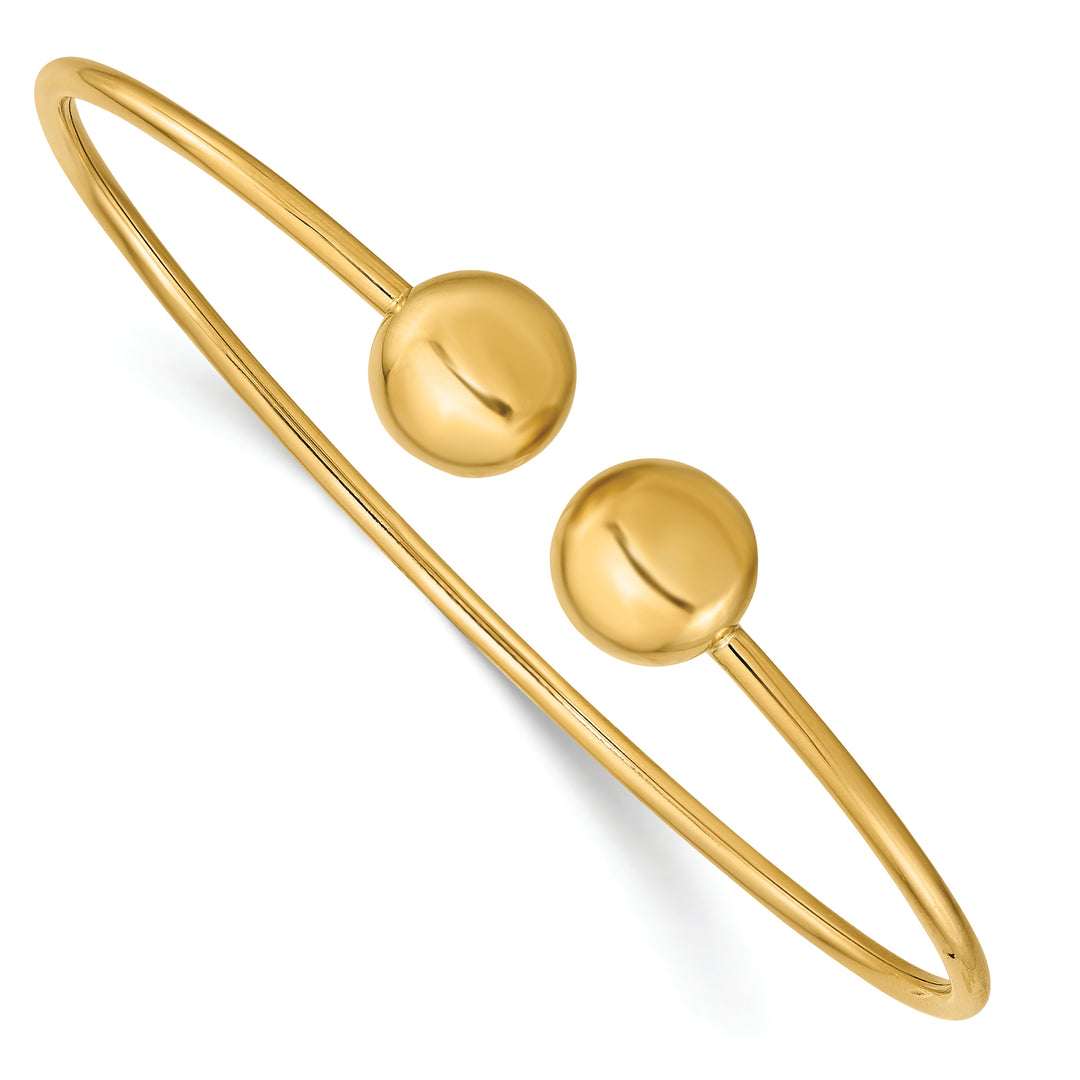 Brazalete Flexible Pulido de 14K