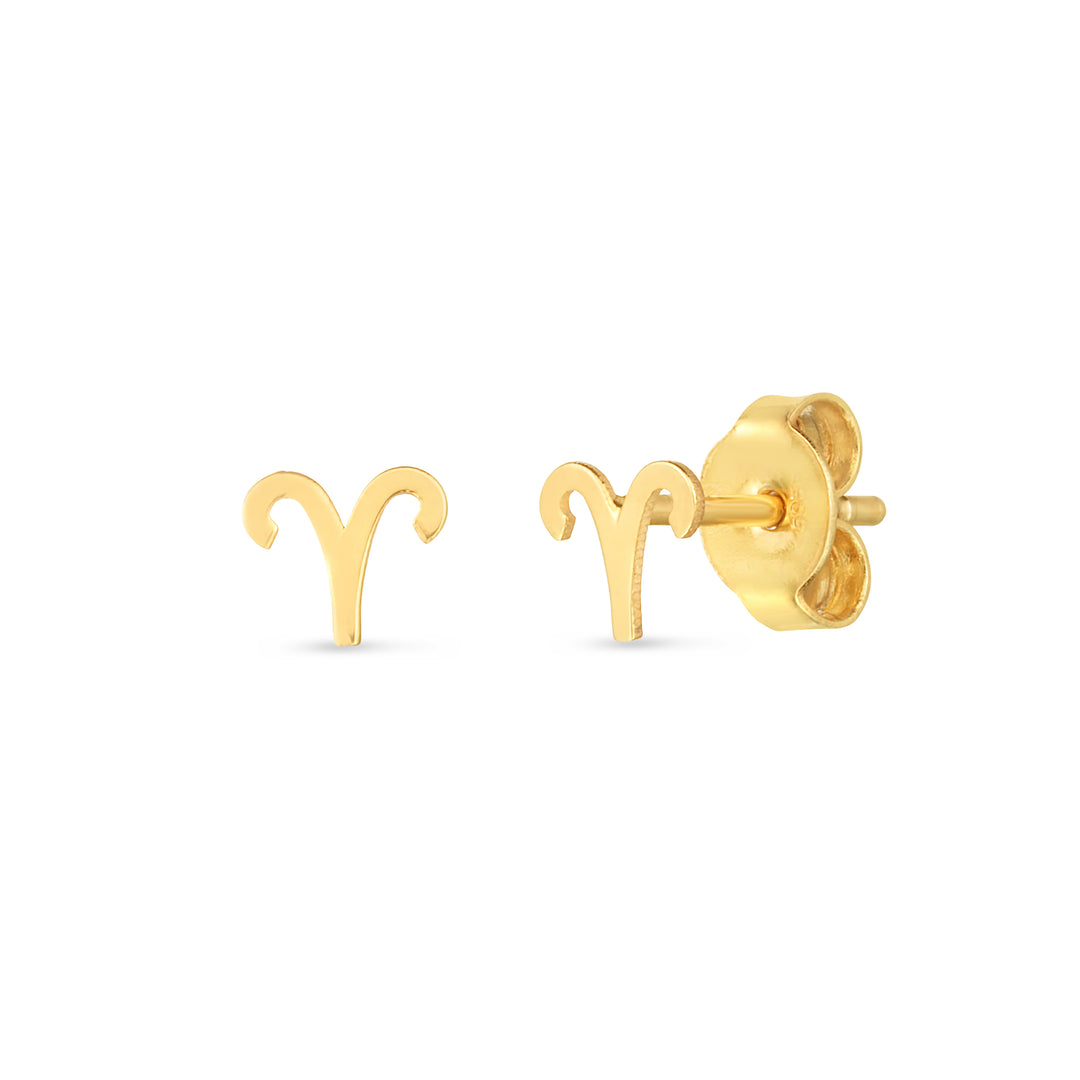 Aretes Aries en Oro de 14K