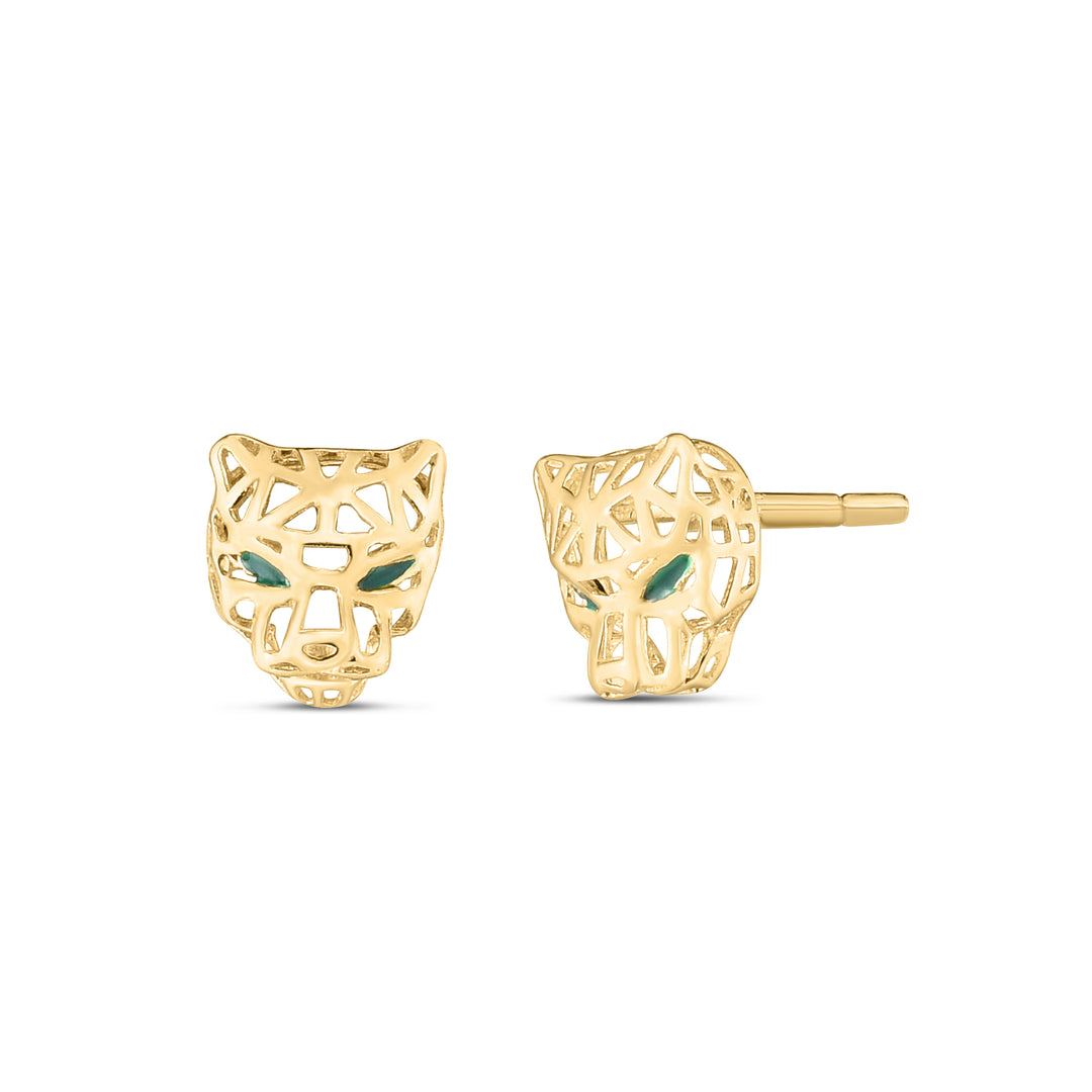 Pendientes Pantera en Oro Amarillo de 14k