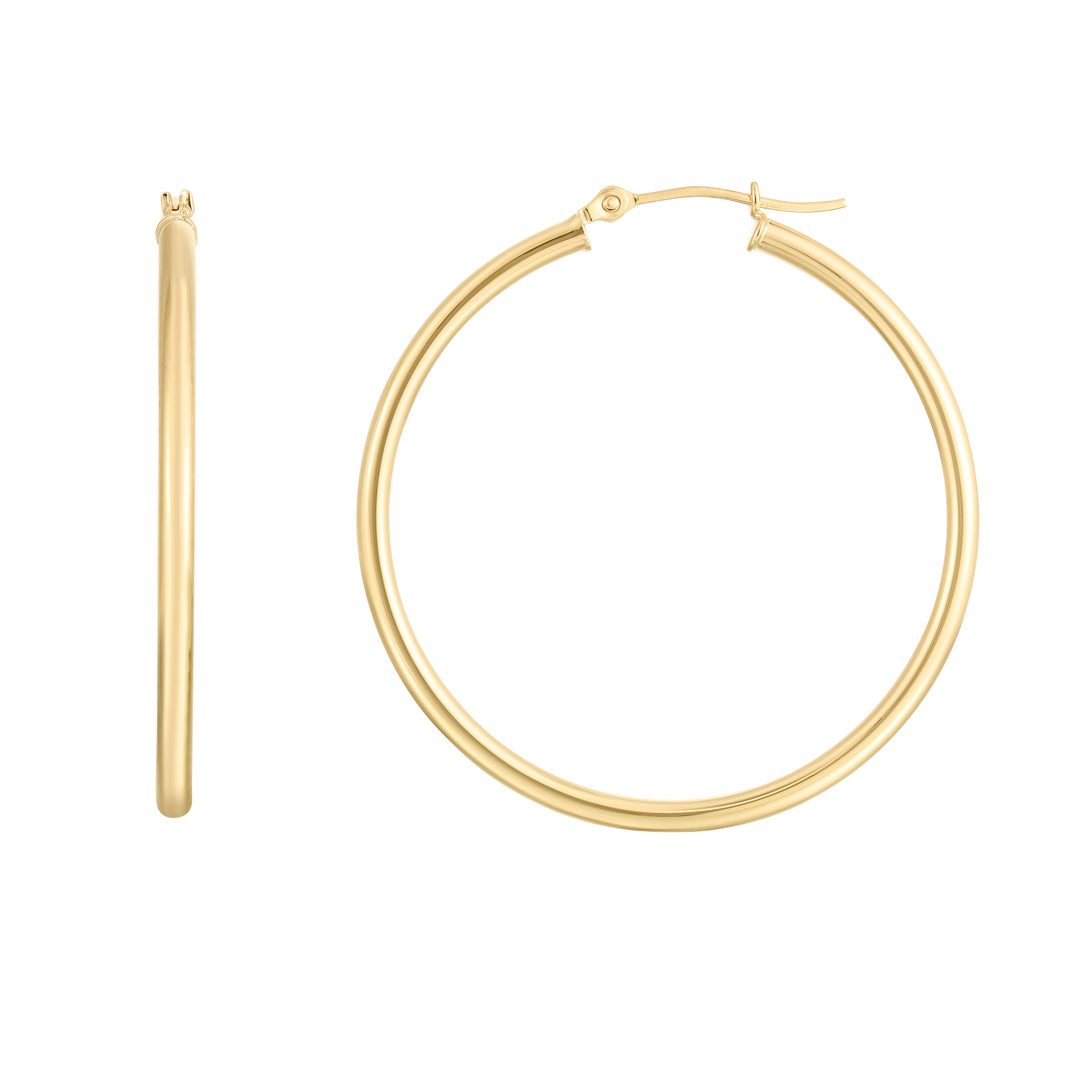 Aros Redondos de 2 mm en Oro Amarillo de 14k