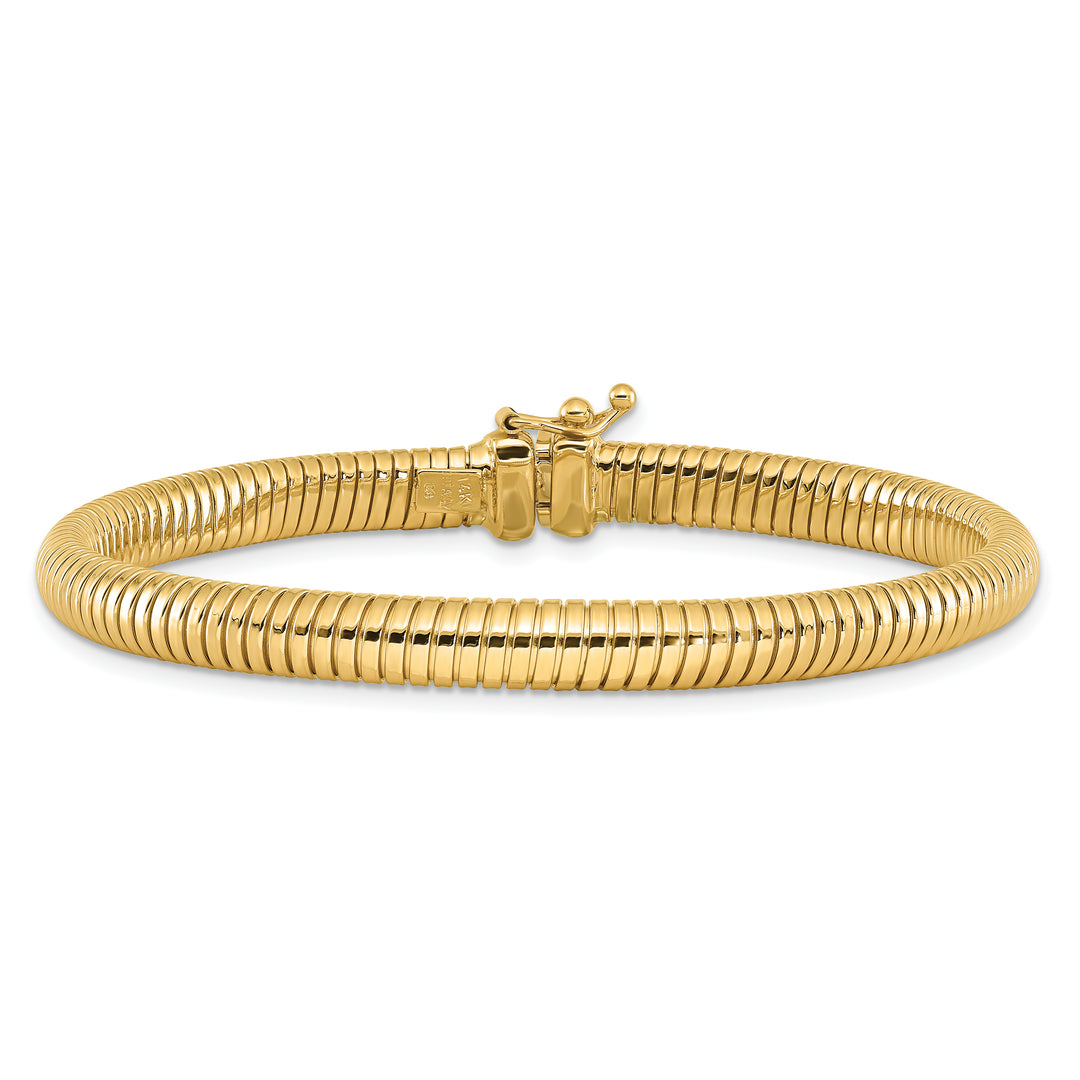 Pulsera Fancy Link Pulida de 14K